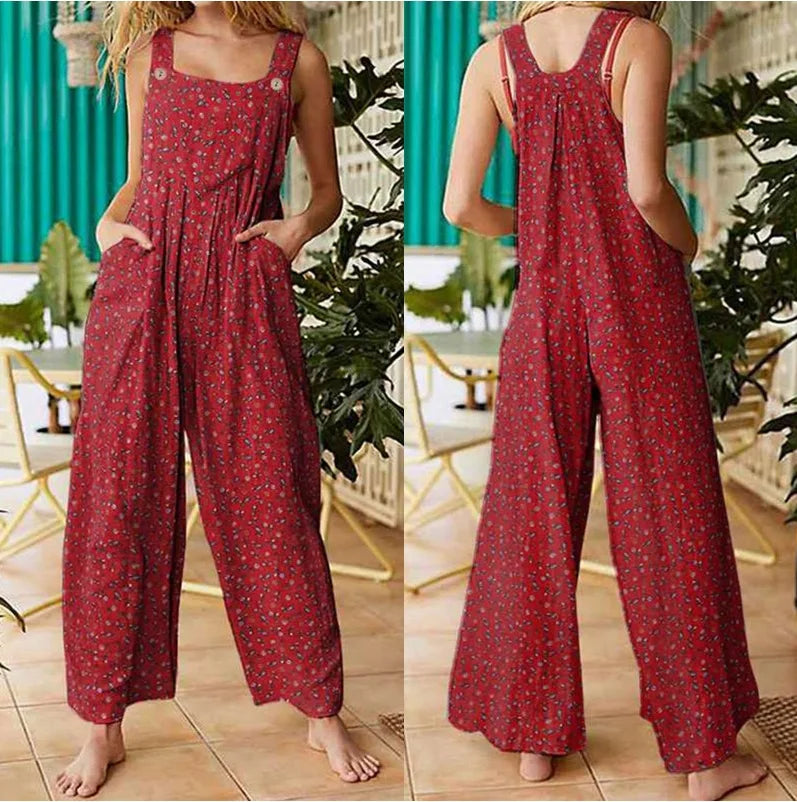 Casual floral jumpsuit online